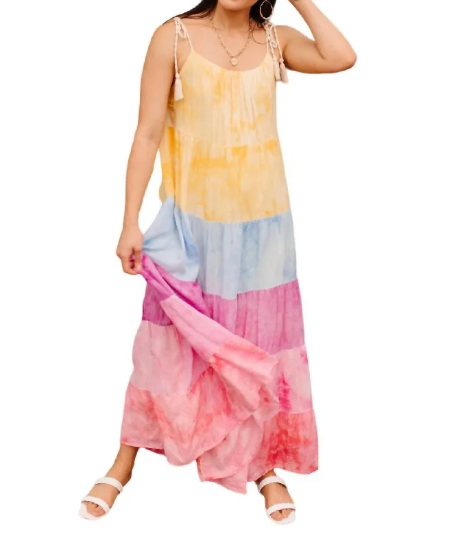 Caribbean Crush Dress In Tie Dye