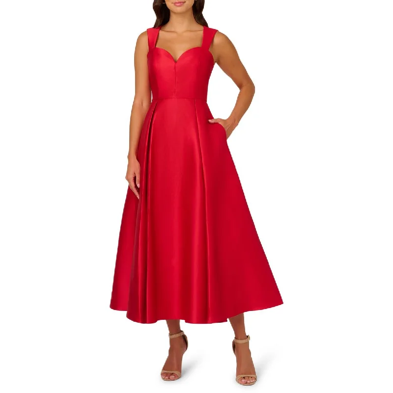 Womens Sweetheart Mikado Fit & Flare Dress