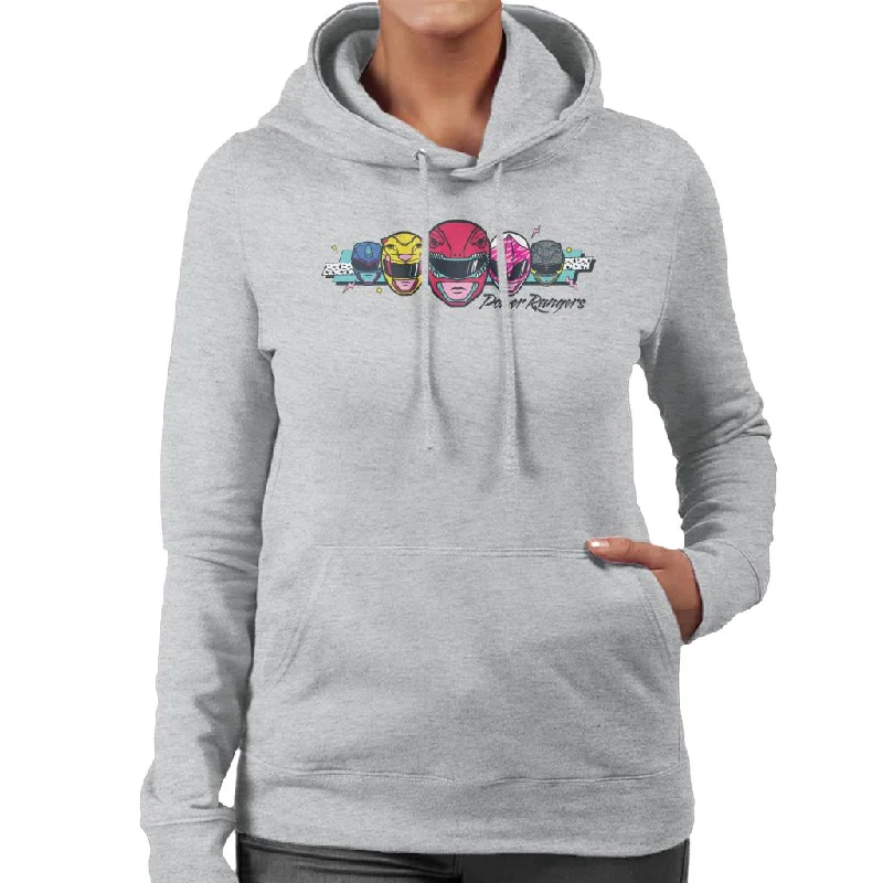 Power Rangers Retro 90s Heads Women's Hooded Sweatshirt