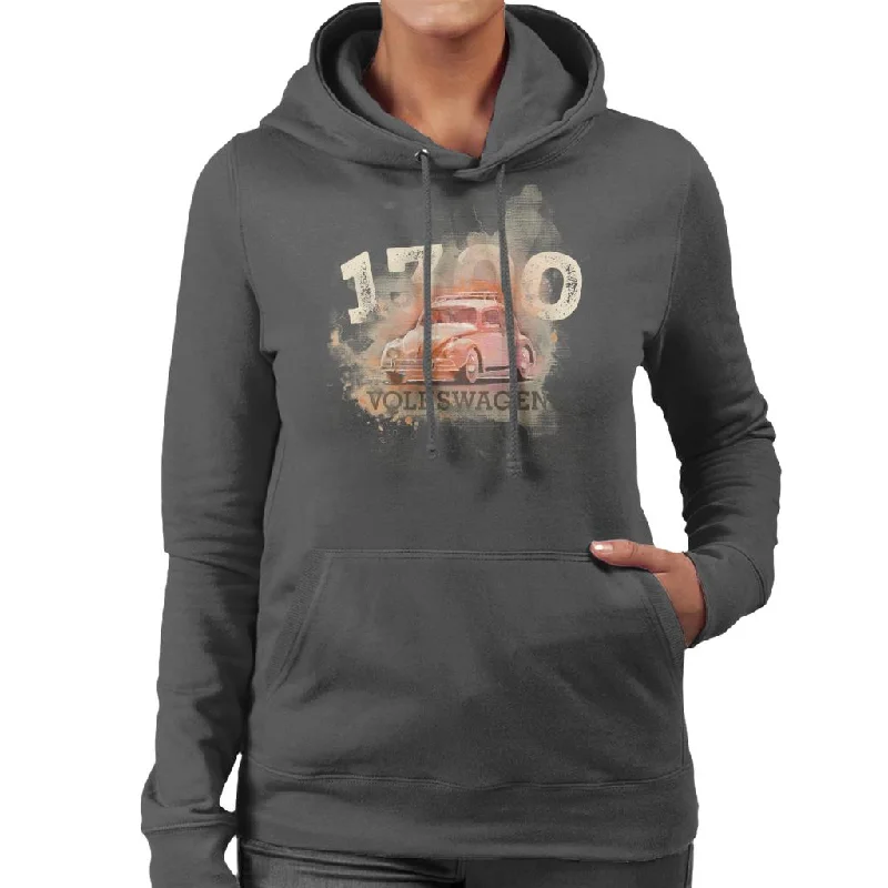 Volkswagen 1300 Retro Beetle Women's Hooded Sweatshirt