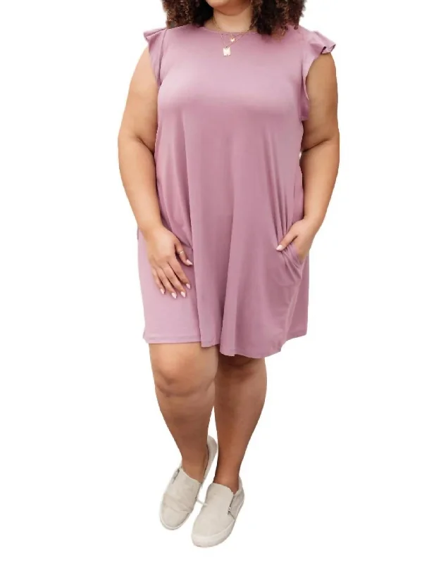 No Worries Dress In Lilac