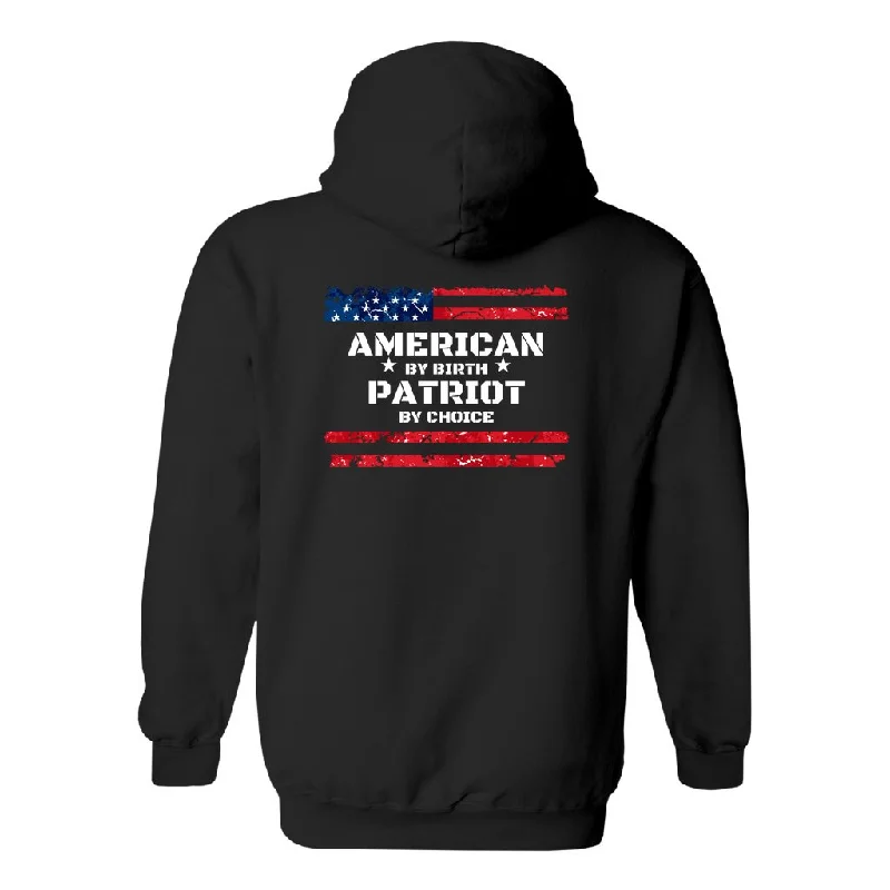 American By Birth, Patriot By Choice Heavy Blend Full-Zip Hoodie