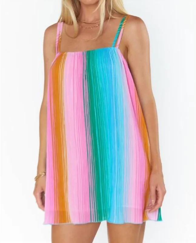 Sicily Dress In Ombre Pleated Knit