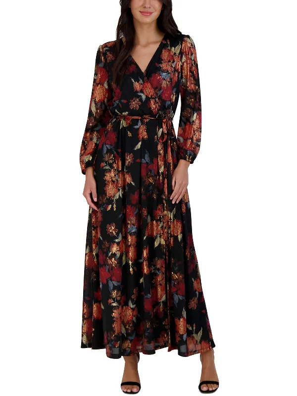 Womens Printed Long Maxi Dress