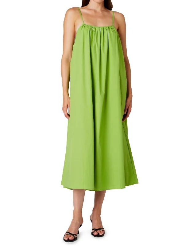 Alexandra Dress In Pesto