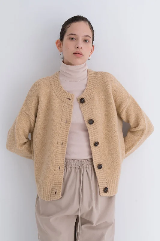 Yak Soft Cardigan Beige