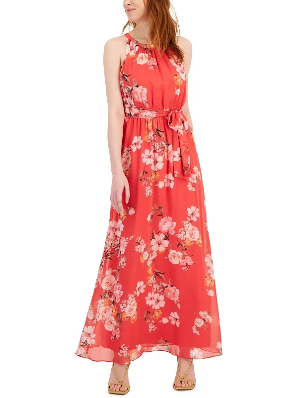 Womens Floral Maxi Maxi Dress