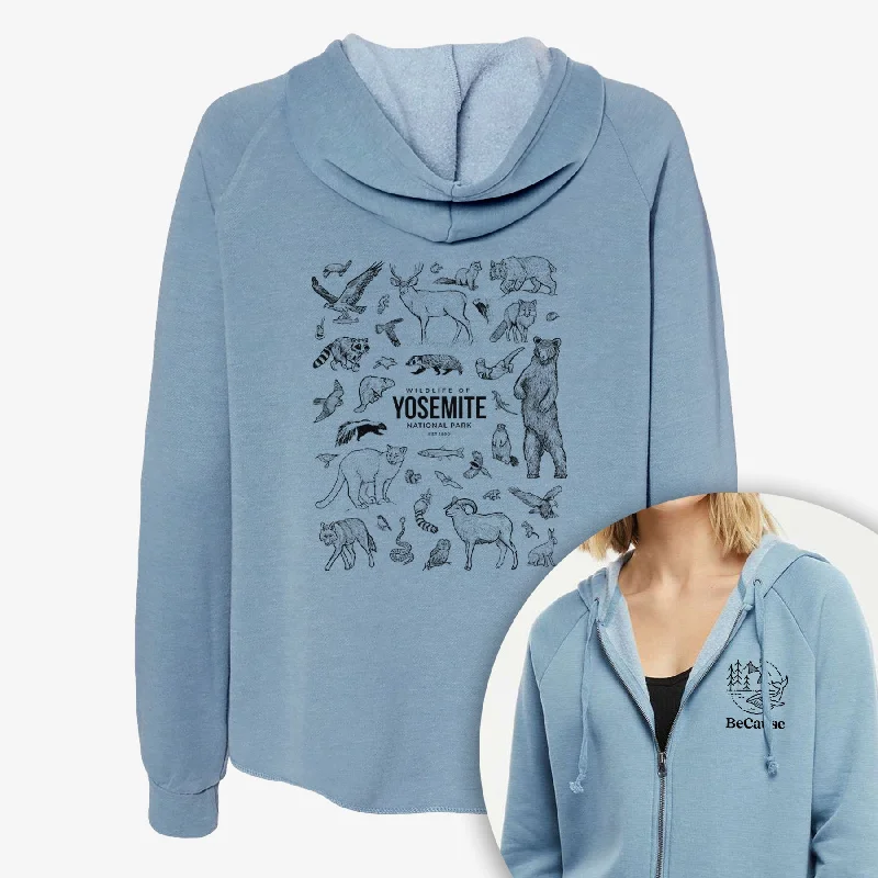 Wildlife of Yosemite National Park - Women's Cali Wave Zip-Up Sweatshirt