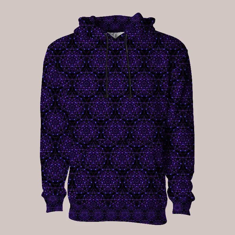 Psychedelic Hoodie (UV/RGB, Eco-Friendly, Unisex, Pull-Over) | ENCHANT TRANCE