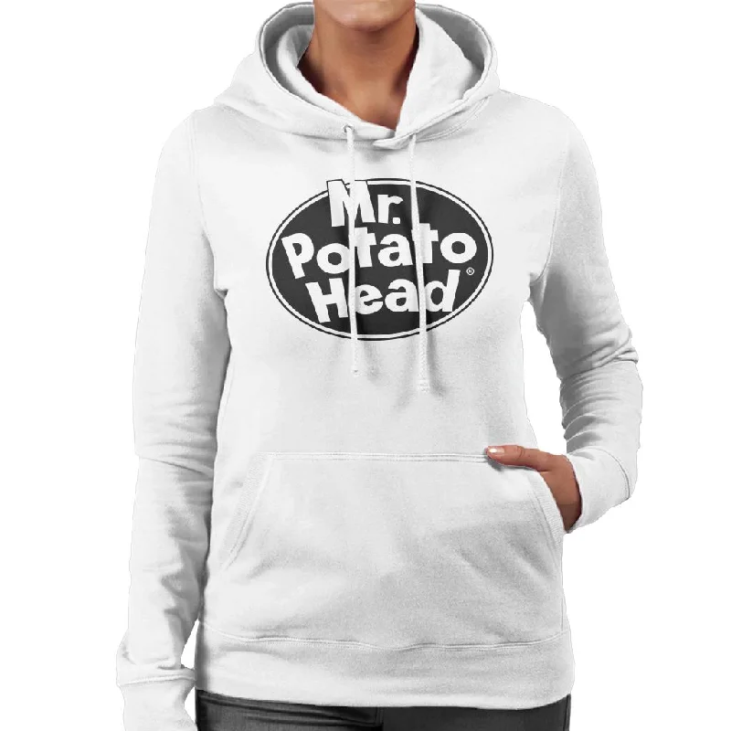 Mr Potato Head Classic Black Logo Women's Hooded Sweatshirt