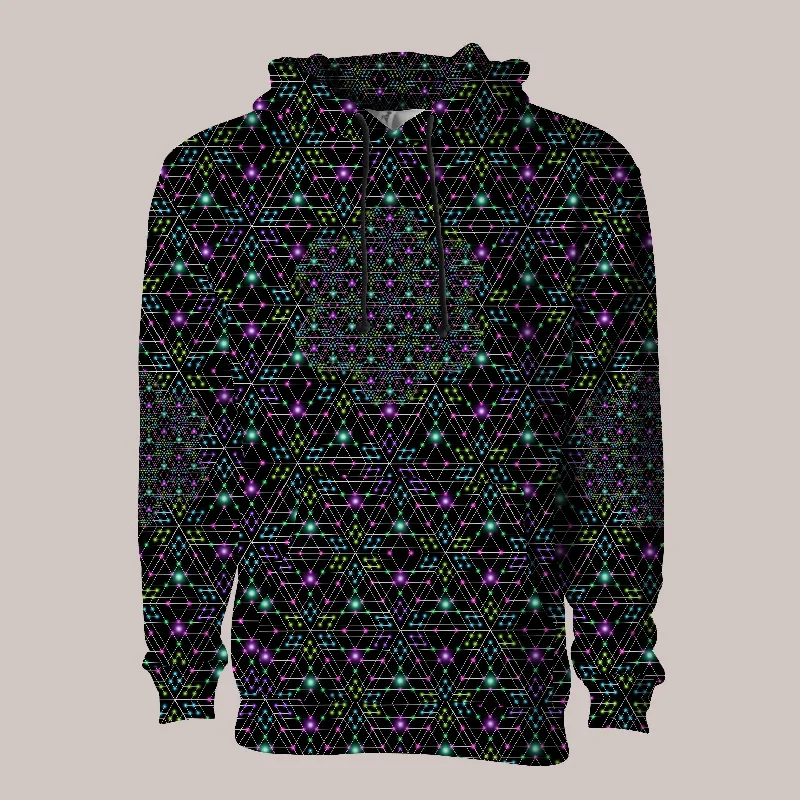 Psychedelic Hoodie (UV/RGB, Eco-Friendly, Unisex, Pull-Over) | TRIESSELATOIN