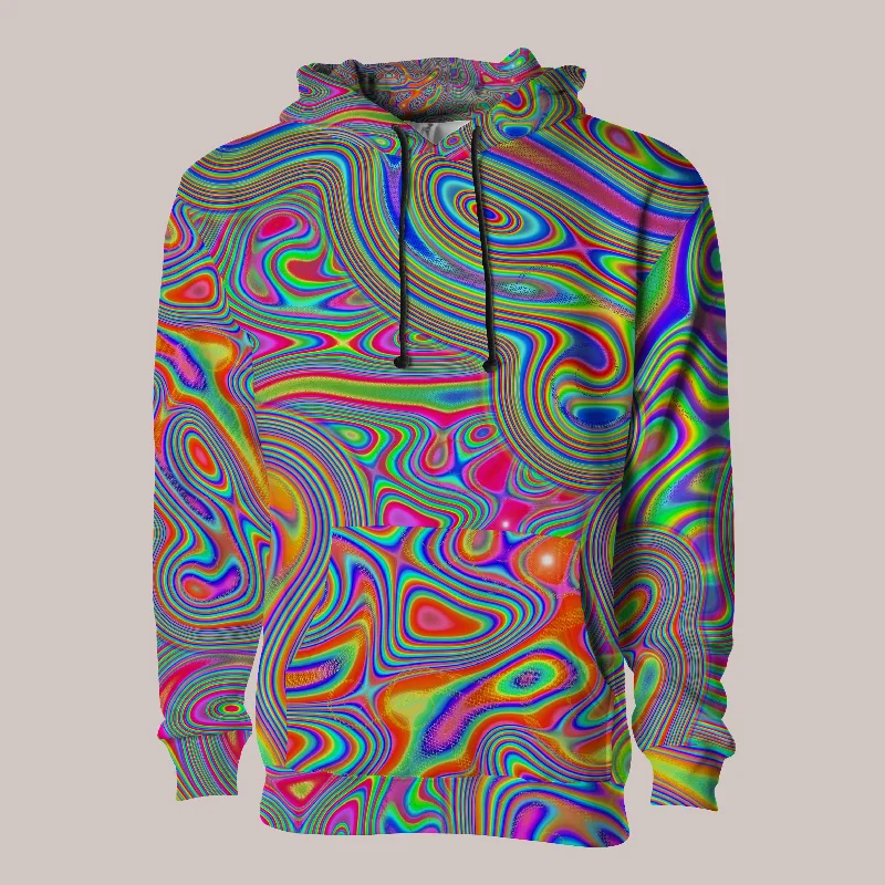 Psychedelic Hoodie (UV/RGB, Eco-Friendly, Unisex, Pull-Over) | LIQUISYRGIC