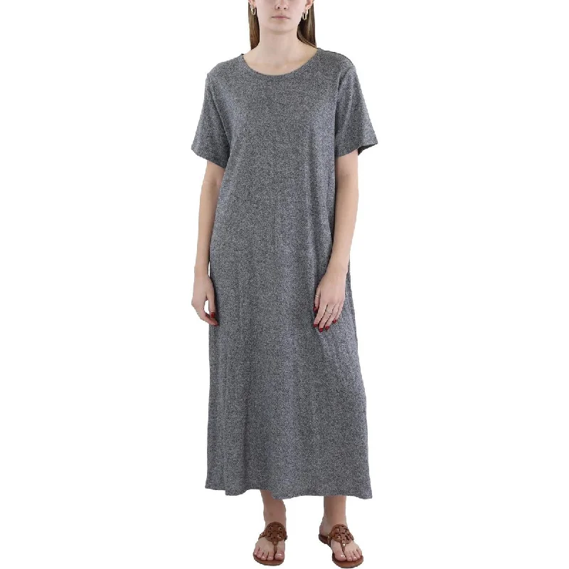 Womens Space Dye Midi T-Shirt Dress