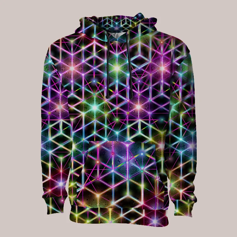 Psychedelic Hoodie (UV/RGB, Eco-Friendly, Unisex, Pull-Over) | 2CB