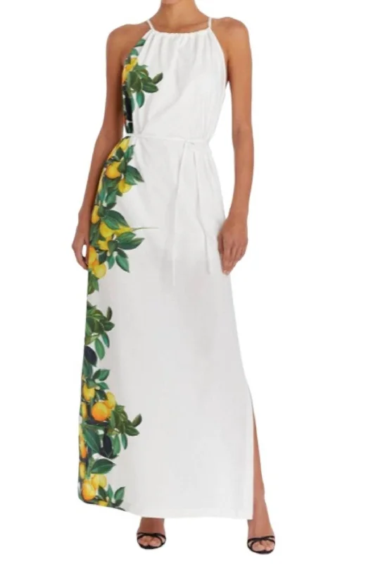 Alicanta Maxi Dress In Lemonhead