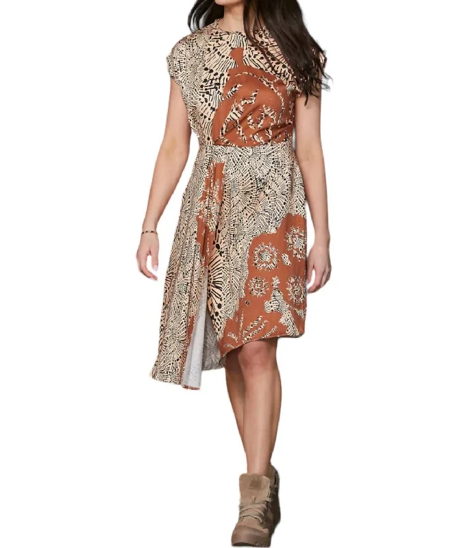 Ubine Dress In Apricot