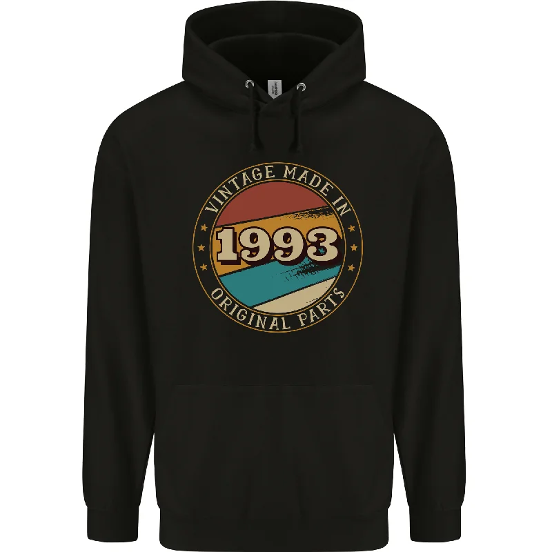 31st Birthday  Vintage Made In 1993 Mens 80% Cotton Hoodie