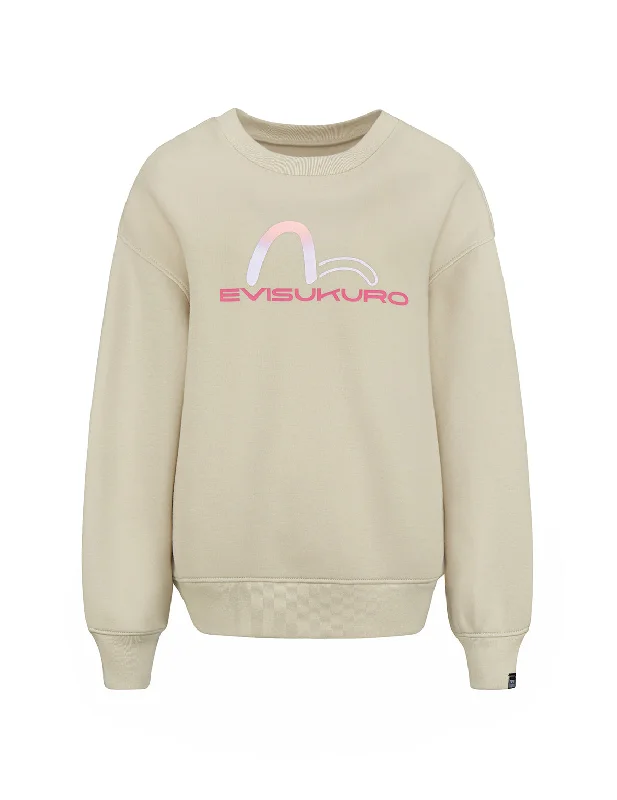 Seagull Print 2-Way Oversized Sweatshirt