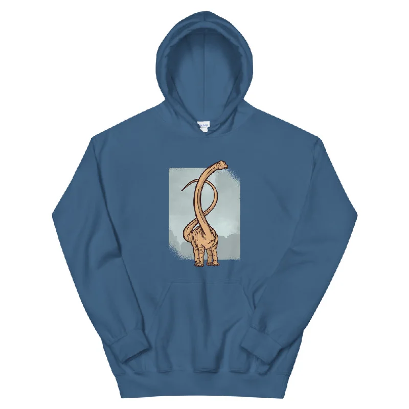 Brontosaurus Fade - Adult Dinosaur Hoodie