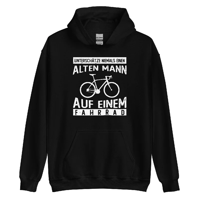 Alter Mann Auf Einem Fahrrad - Unisex Hoodie