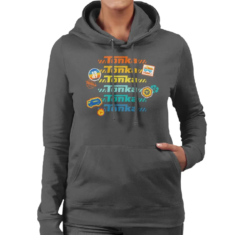 Tonka Rainbow Print Women's Hooded Sweatshirt