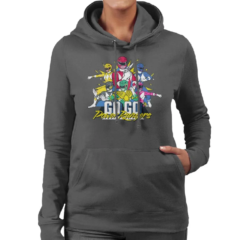 Power Rangers Go Go Retro 90s Women's Hooded Sweatshirt