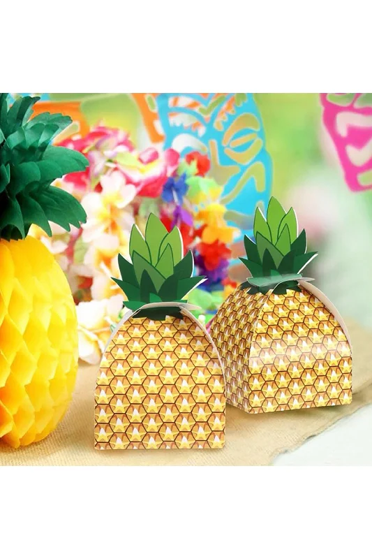 Pineapple Favor Box for Tropical Party CGF0241 (Set of 12 pcs)