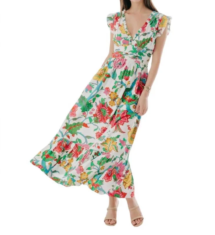 Gabriella Maxi Dress In Nirvana Floral Print