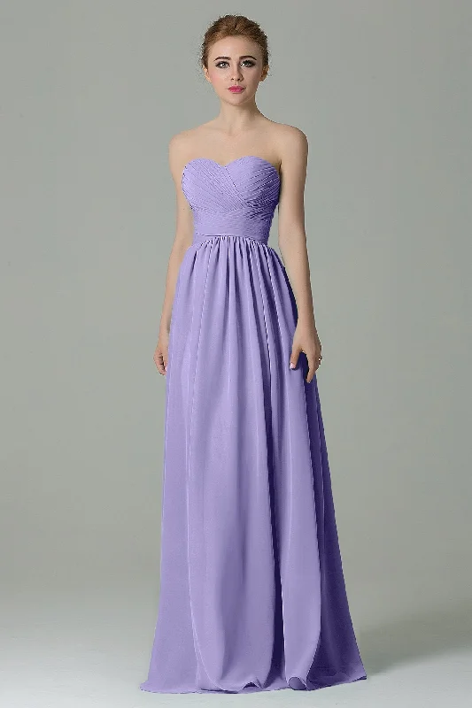 Sheath Floor Length Chiffon Bridesmaid Dress COZF1500C