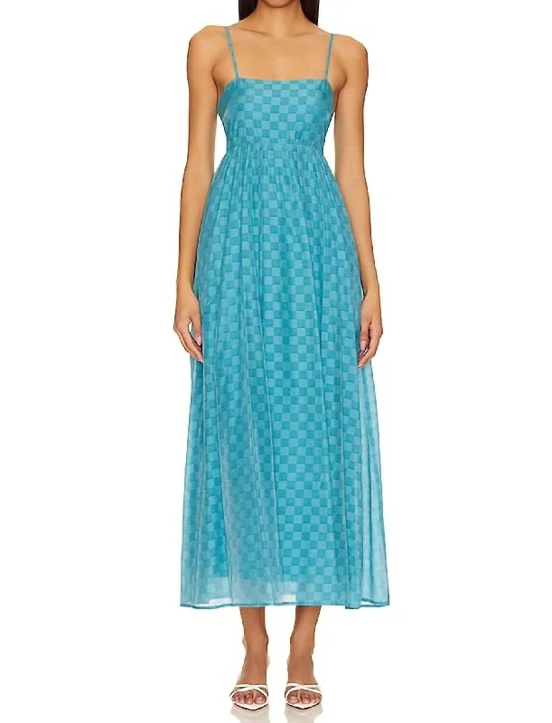 Lucille Maxi Dress In Teal