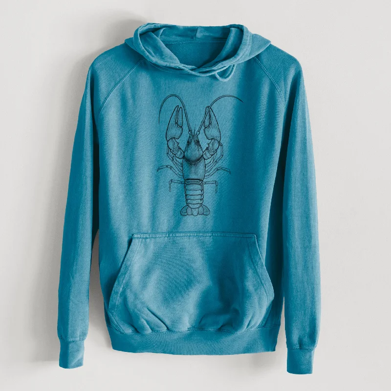 Guyandotte River Crayfish - Cambarus veteranus  - Mid-Weight Unisex Vintage 100% Cotton Hoodie