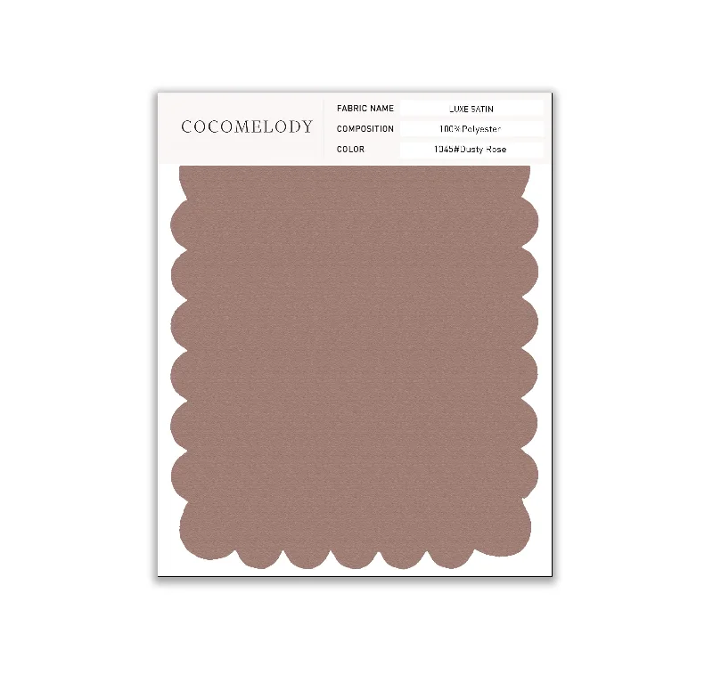 Luxe Satin Fabric Swatch in Single Color SWLS16001