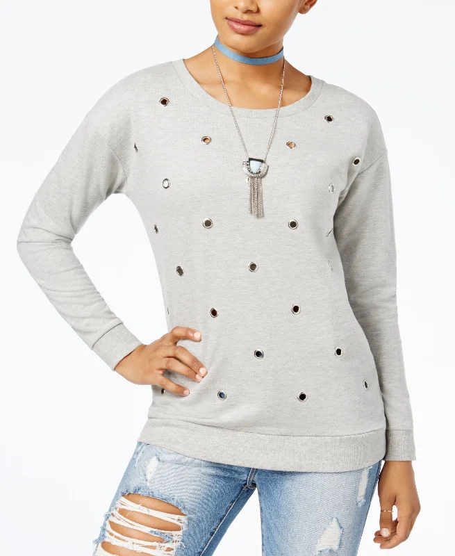 Ultra Flirt Juniors Grommet Detail Sweatshirt