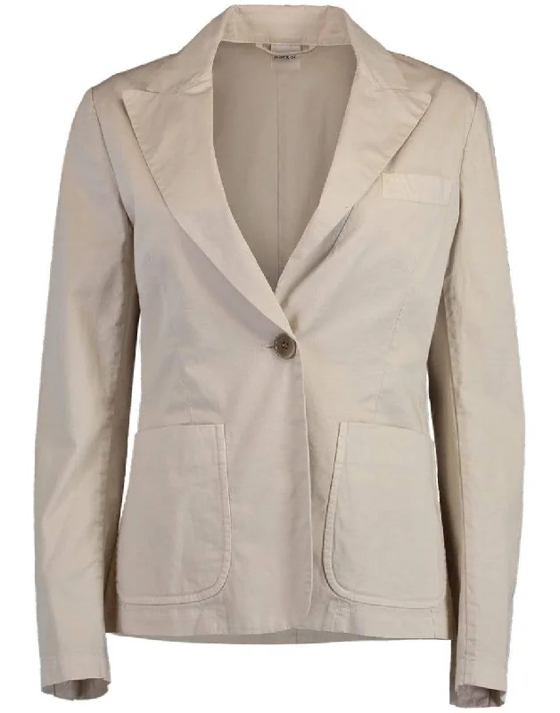 Notched Collar Blazer