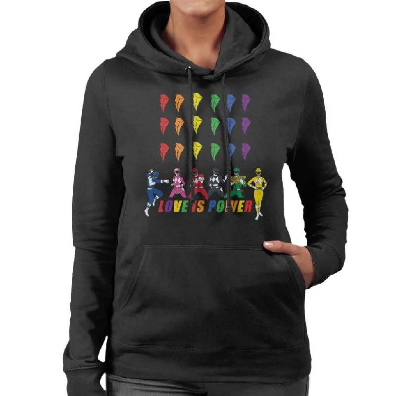 Power Rangers Love Is Power Women's Hooded Sweatshirt