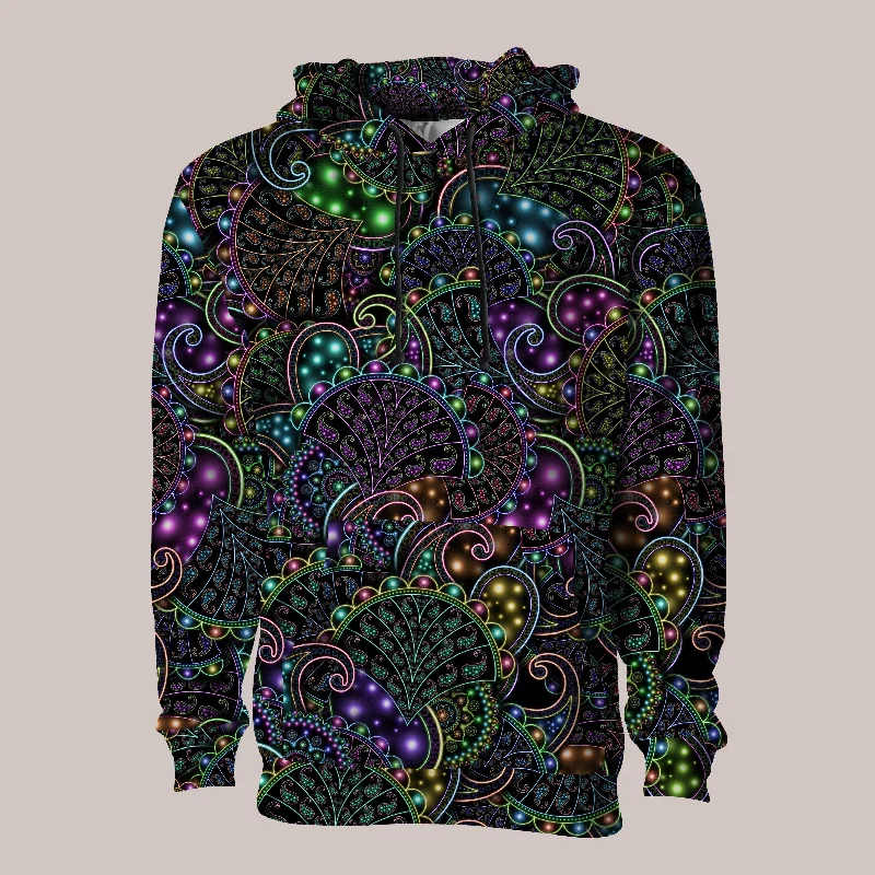 Psychedelic Hoodie (UV/RGB, Eco-Friendly, Unisex, Pull-Over) | NEOPAISLEY