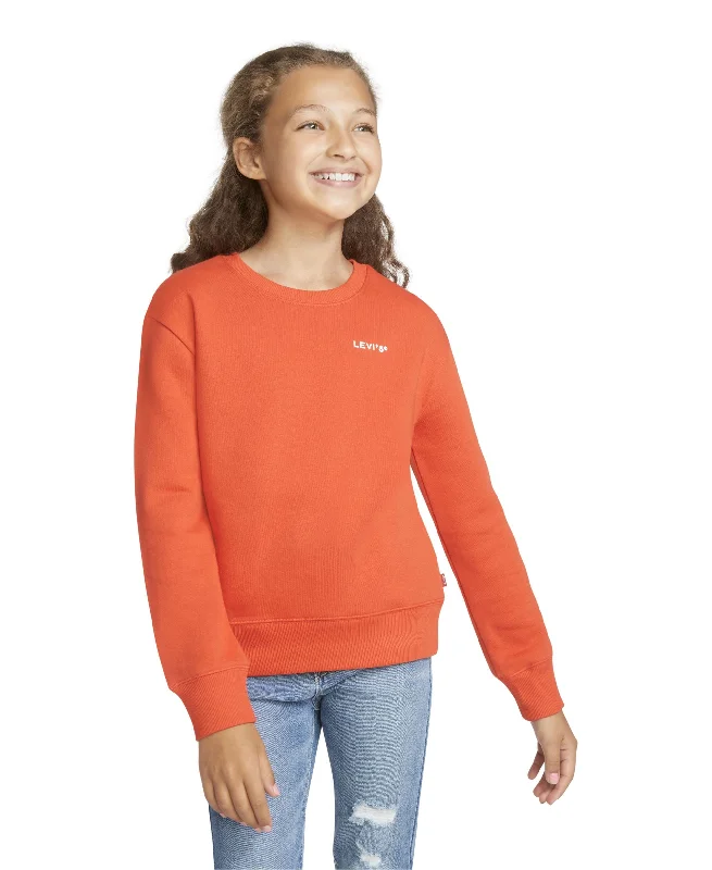 Levis Big Girls Logo Crew Neck Sweatshirt