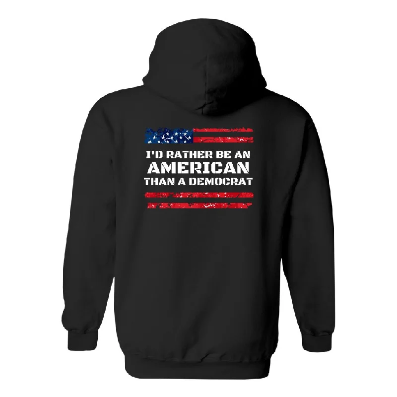 I'd Rather Be an American Heavy Blend Full-Zip Hoodie