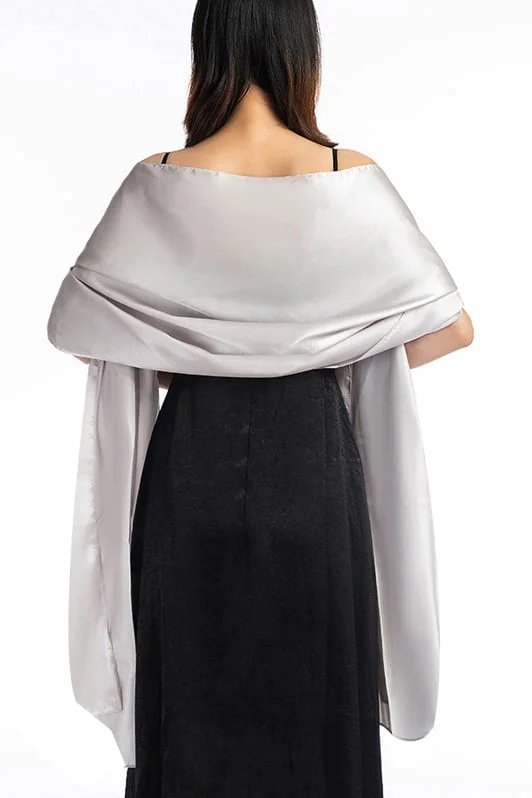 Elastic Satin Shawl with CJ0106