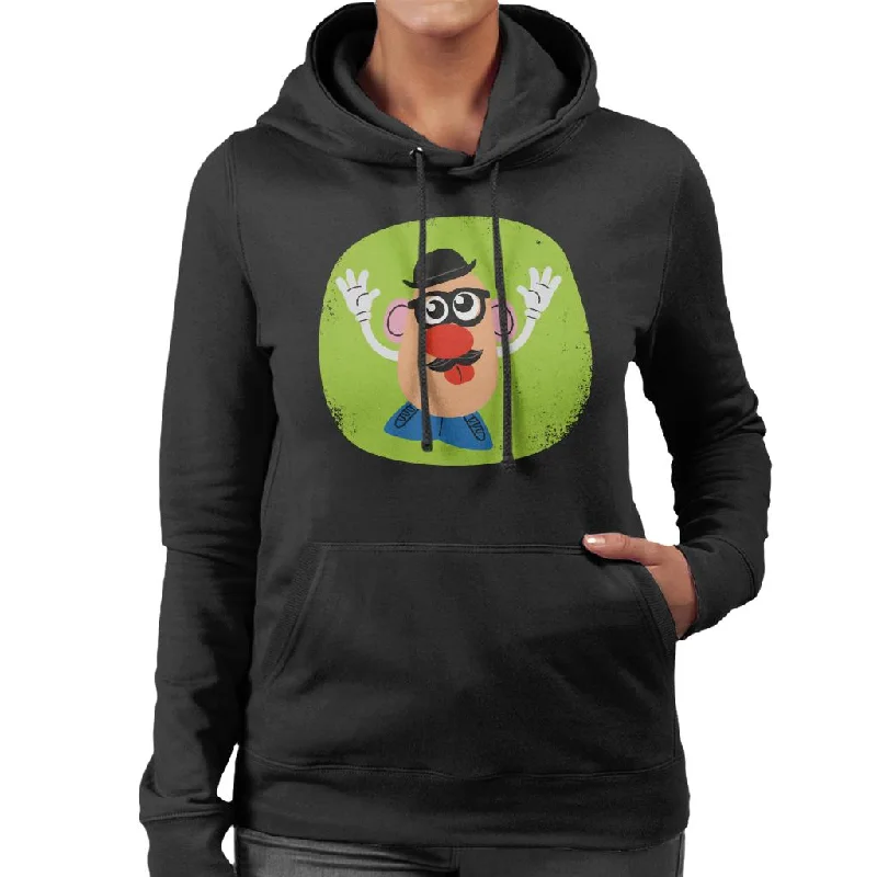 Mr Potato Head Glasses And Tongue Out Women's Hooded Sweatshirt