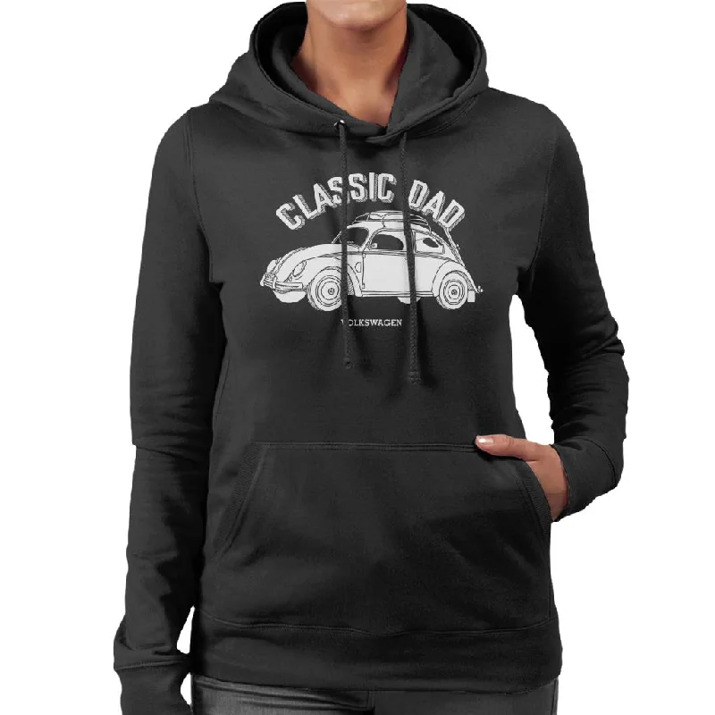 Volkswagen Beetle Classic Dad Women's Hooded Sweatshirt