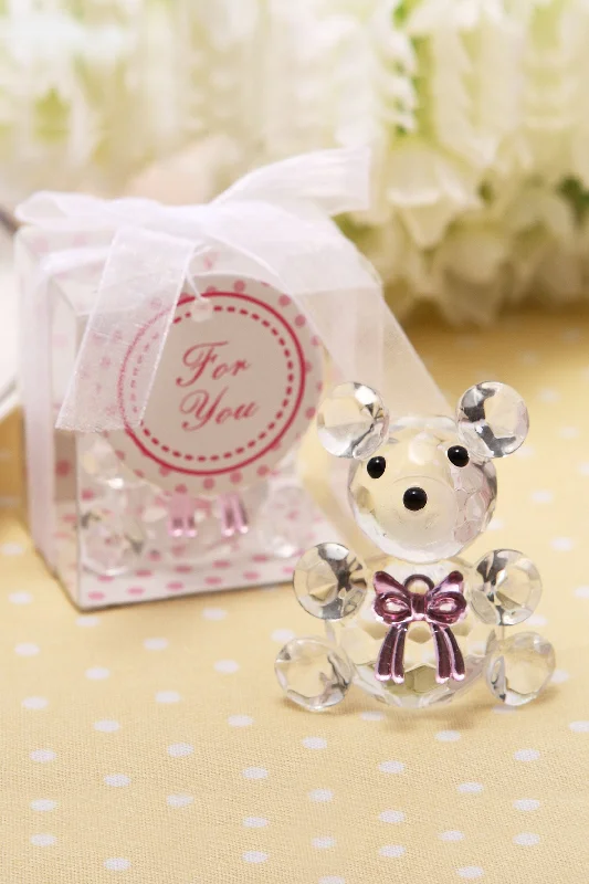 Crystal Bow Bear Favors CGF0150 (Set of 6 pcs)