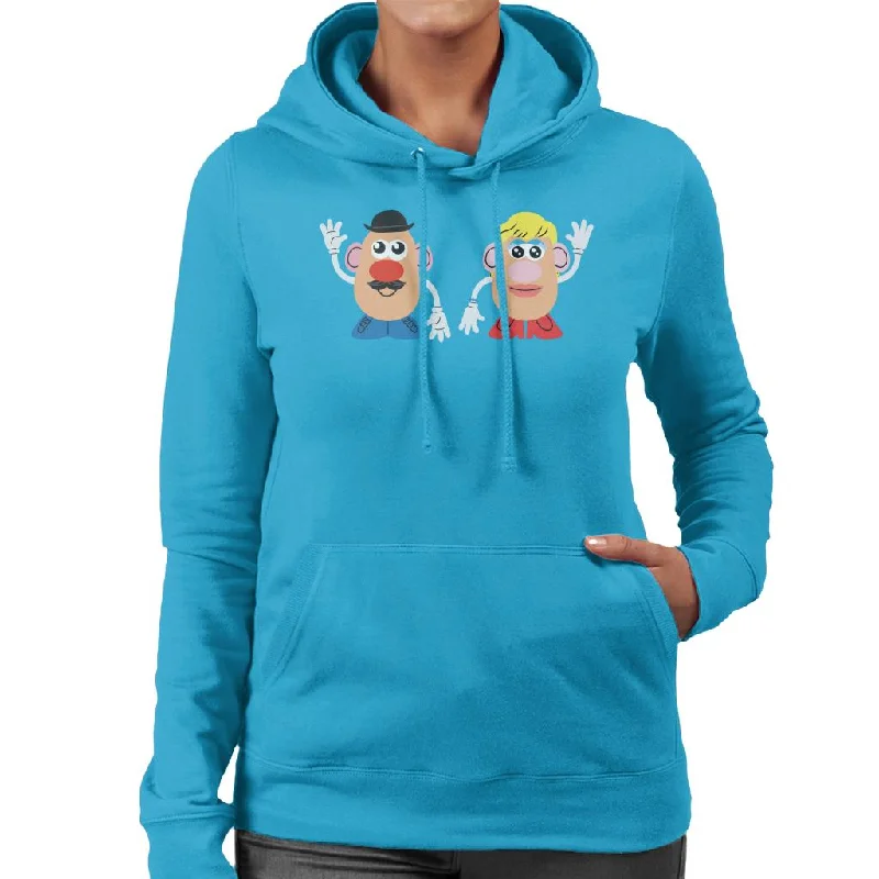 Mr Potato Head And Mrs Potato Head Wave Women's Hooded Sweatshirt