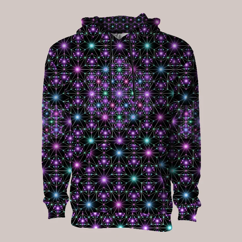 Psychedelic Hoodie (UV/RGB, Eco-Friendly, Unisex, Pull-Over) | STAR MAP