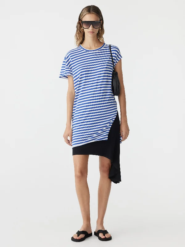 Stripe Twist Detail Mini Dress