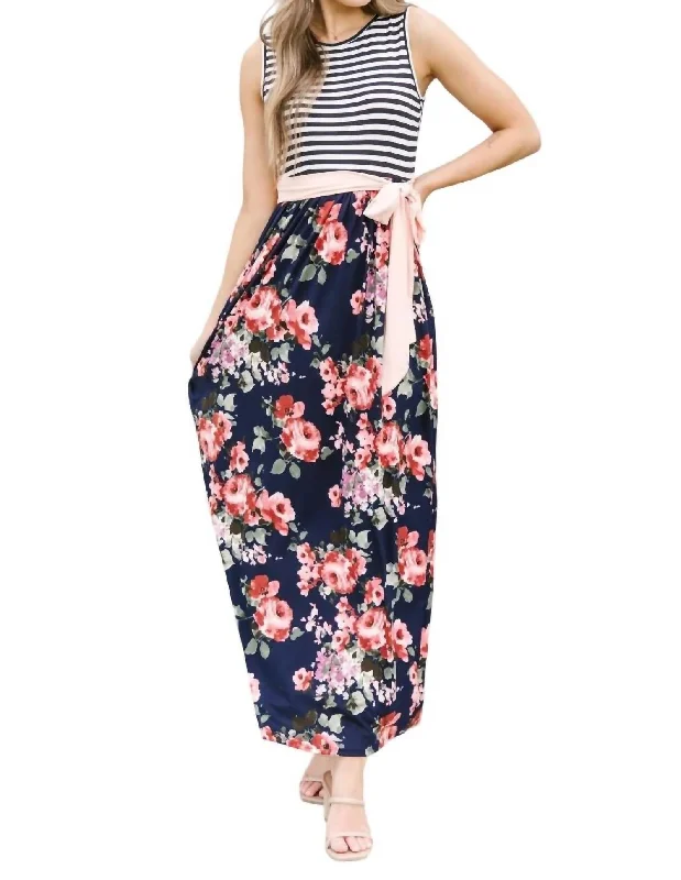 Perfect Twist Maxi Dress In Multi