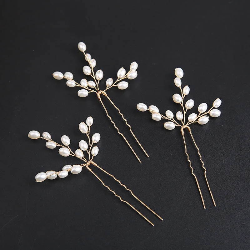 Pearl Bride Hairpins 3 pieces 6 pieces 690470947251